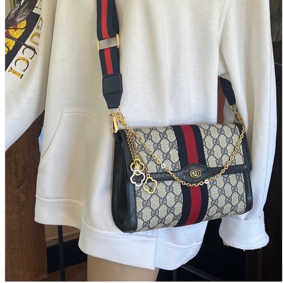 🚫SOLD on ♏️🚫STUNNING GUCCI SUPREME🔥💙 SUPER SHARP ATTRACTIVE SEXY ELEGANT EUC - Picture 5 of 16